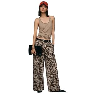 NEW Anthropologie Pilcro Leon Double Hem High-Rise Wide-Leg Cuffed Jeans Sz 32P